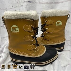 Sorel snow boot TP Sherpa Lined Waterproof Boots youth nice condition